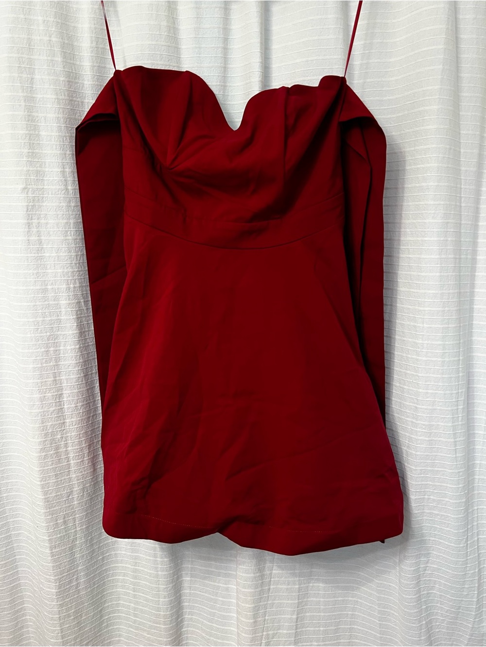 Luxxel Red Strapless Bustier Camisole with Spaghetti Straps